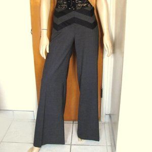 BCBGMaxAzria CHEVRON TABATHA WIDE LEG Sz 12